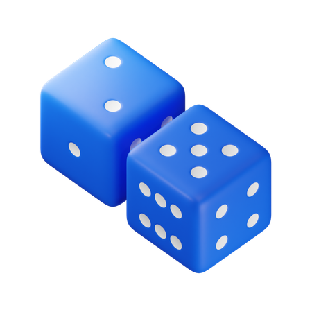 Siete dados  3D Icon
