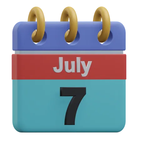 Siete de julio  3D Icon