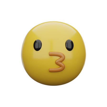 Sifflet buccal  3D Emoji