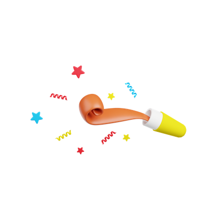 Sifflet de célébration  3D Icon