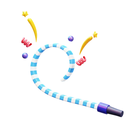 Sifflet de fête  3D Icon