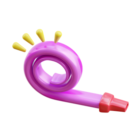 Sifflet de fête  3D Icon