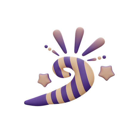 Sifflet de fête  3D Icon