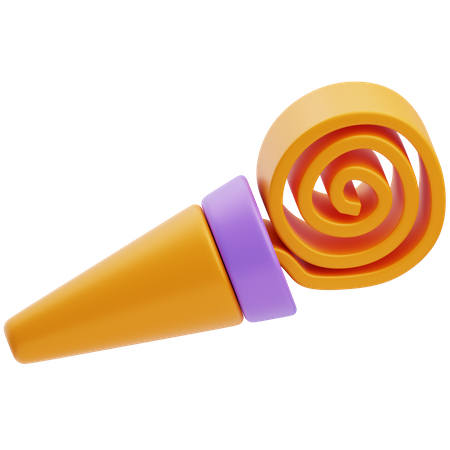 Sifflet de fête  3D Icon