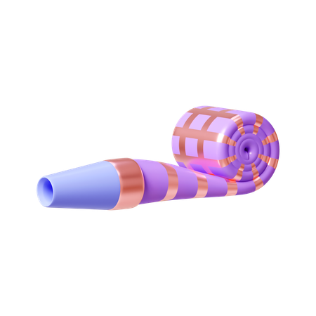 Sifflet de fête  3D Icon