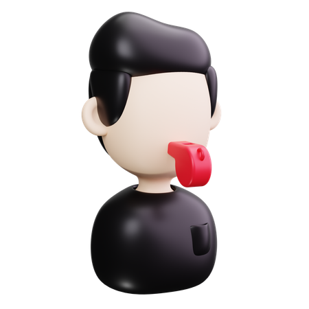 Sifflet d'entraîneur  3D Icon