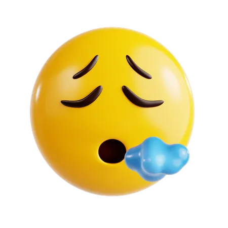 Sigh Emoji 3D Icon