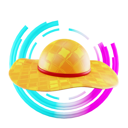 Sightseeing Hat 3D Icon
