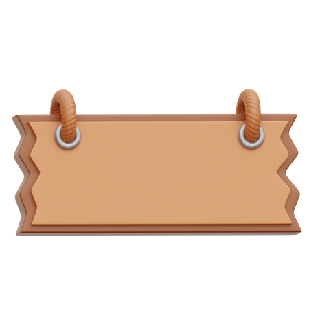 Sign Board  3D Icon