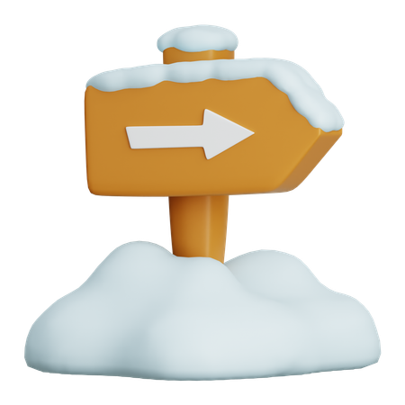 Sign Board  3D Icon