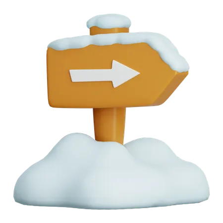 Sign Board  3D Icon