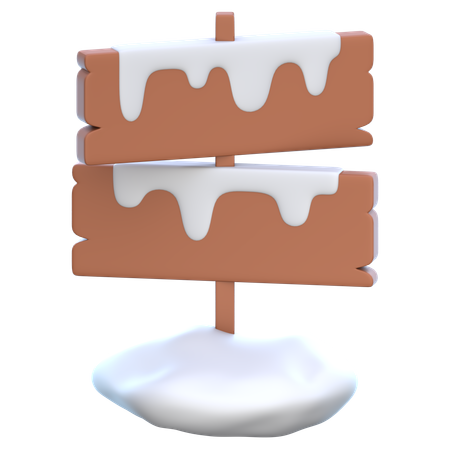 Sign Board  3D Icon