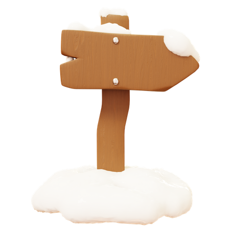 Sign Board  3D Icon