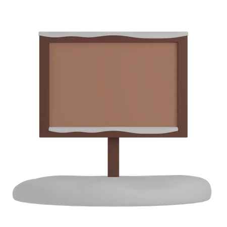Sign Board  3D Illustration