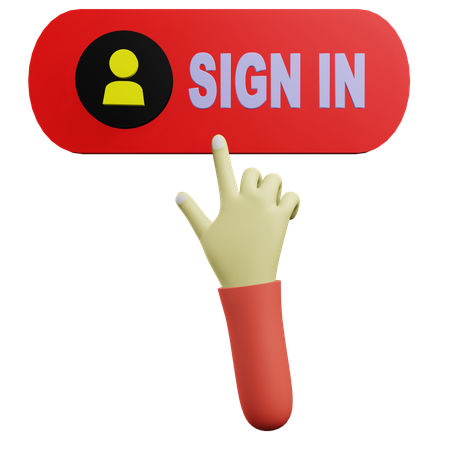 Sign In  3D Icon