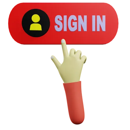 Sign In  3D Icon