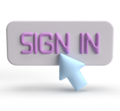 Sign In  3D Icon