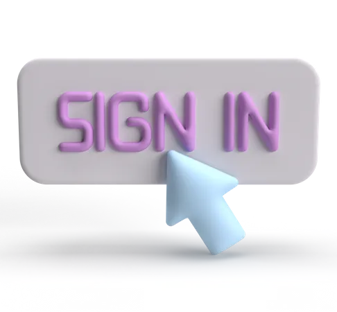 Sign In  3D Icon