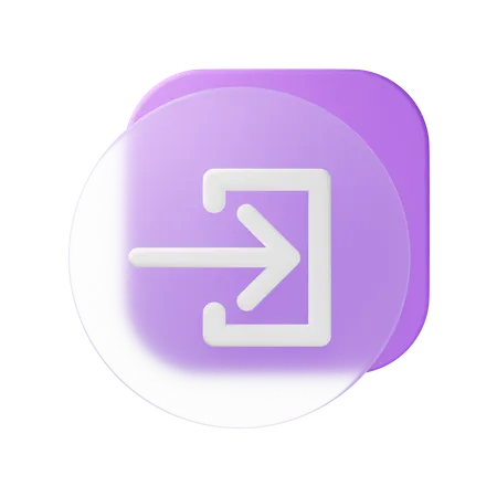 Sign In  3D Icon