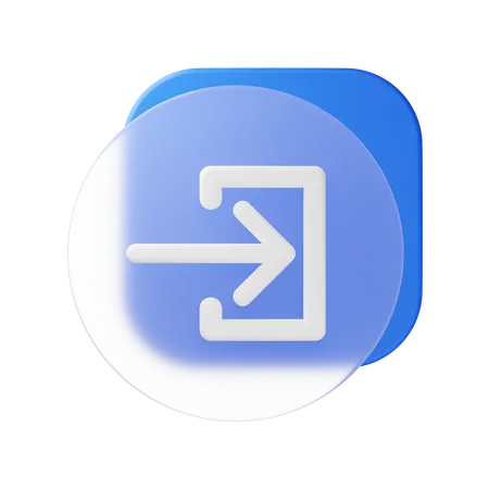 Sign In  3D Icon