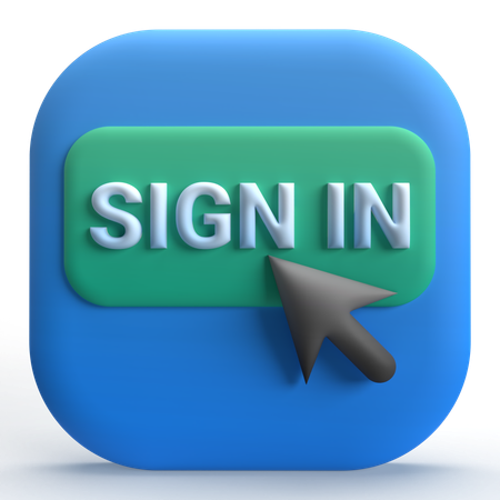 Sign In  3D Icon