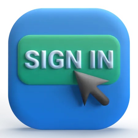 Sign In  3D Icon