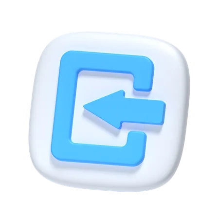 Sign In  3D Icon