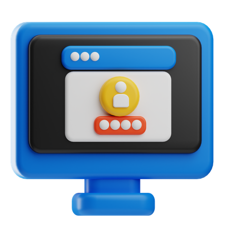 Sign In  3D Icon