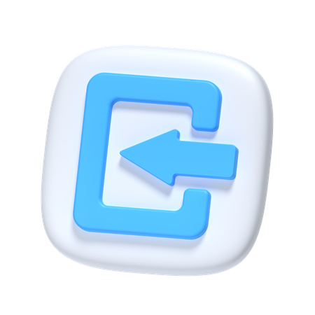 Sign In  3D Icon
