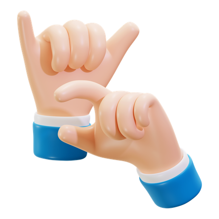 Sign Language  3D Icon