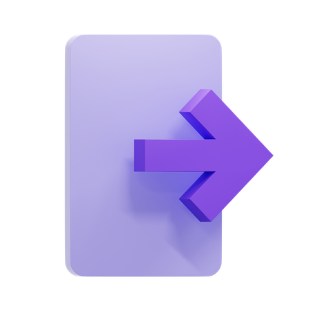 Sign Out  3D Icon