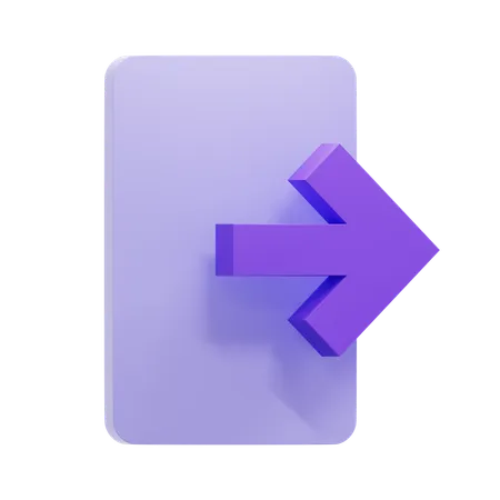 Sign Out  3D Icon
