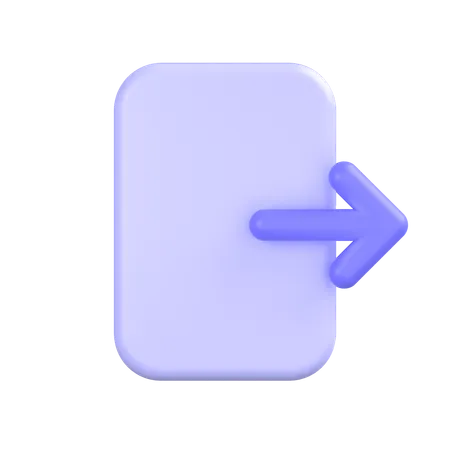 Sign Out  3D Icon