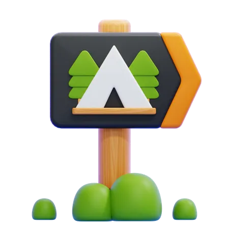 Sign Post  3D Icon