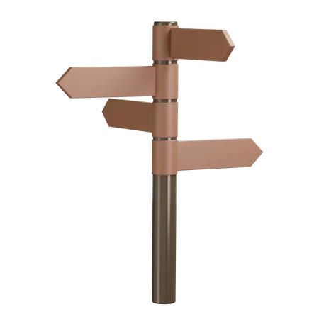 Sign Post  3D Illustration