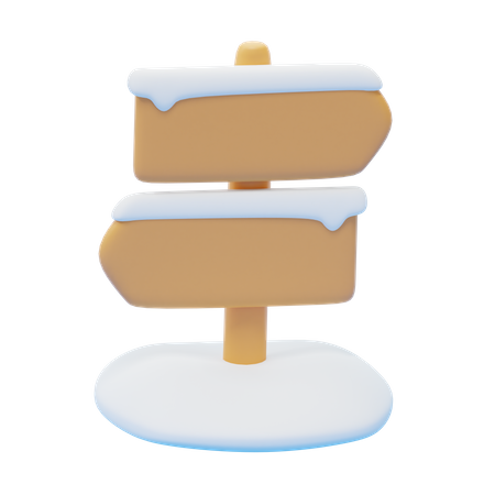 SIGN POST  3D Icon