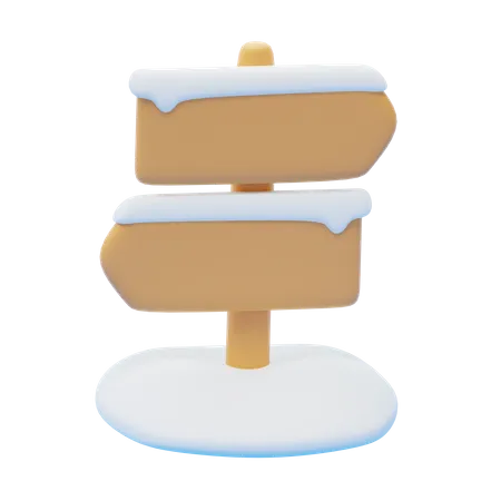 SIGN POST  3D Icon