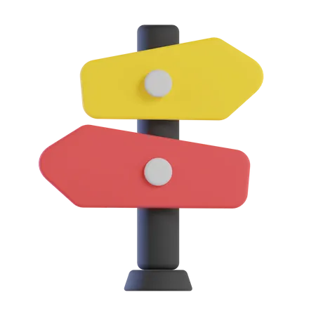 Sign Post  3D Icon