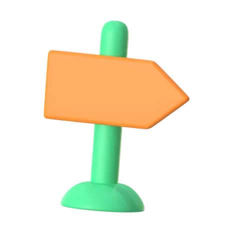 Sign Road  3D Icon