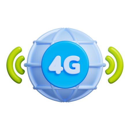 Signal 4g  3D Icon