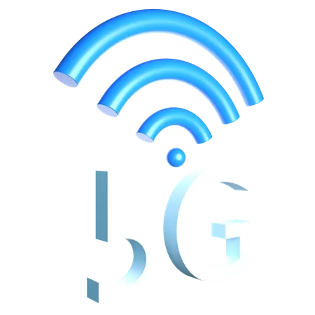 Signal 5G  3D Icon