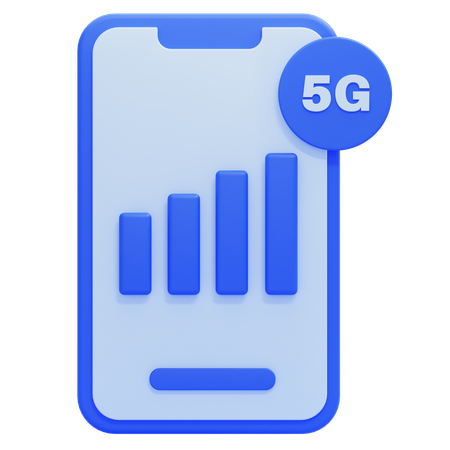 Signal 5G  3D Icon