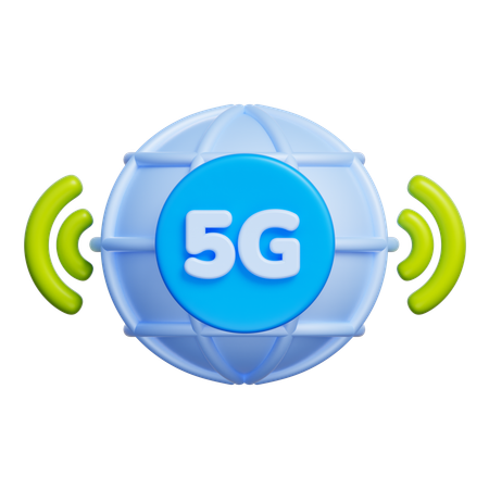 Signal 5G  3D Icon