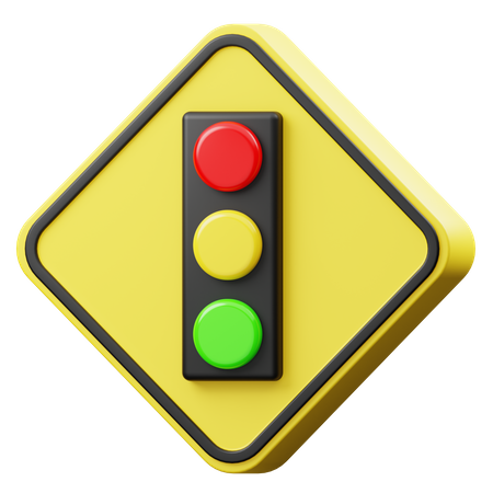 Signal Ahead  3D Icon