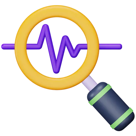 Signal Analysis  3D Icon