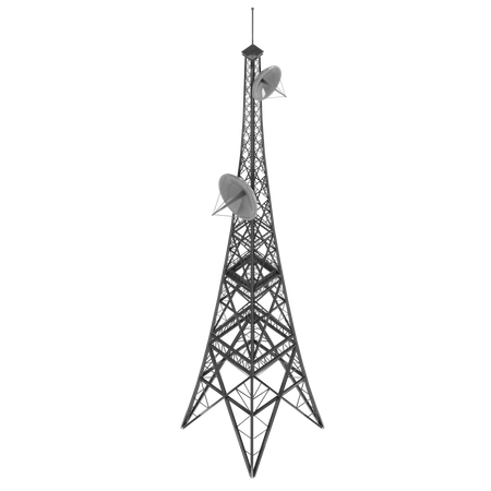 Signal Antenna  3D Illustration