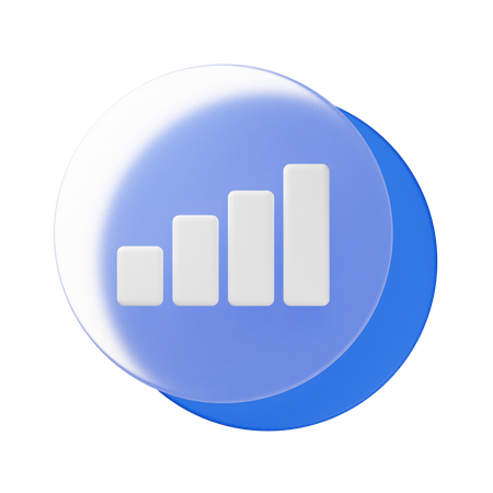 Signal Bar  3D Icon