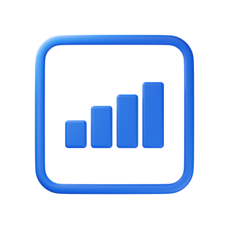 Signal Bar  3D Icon