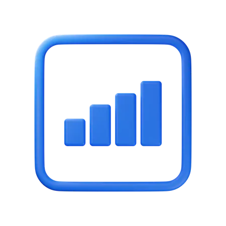 Signal Bar  3D Icon