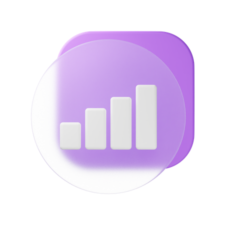 Signal Bar  3D Icon